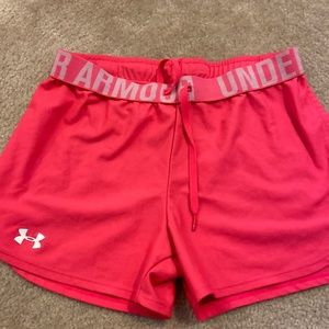 Pink athletic shorts